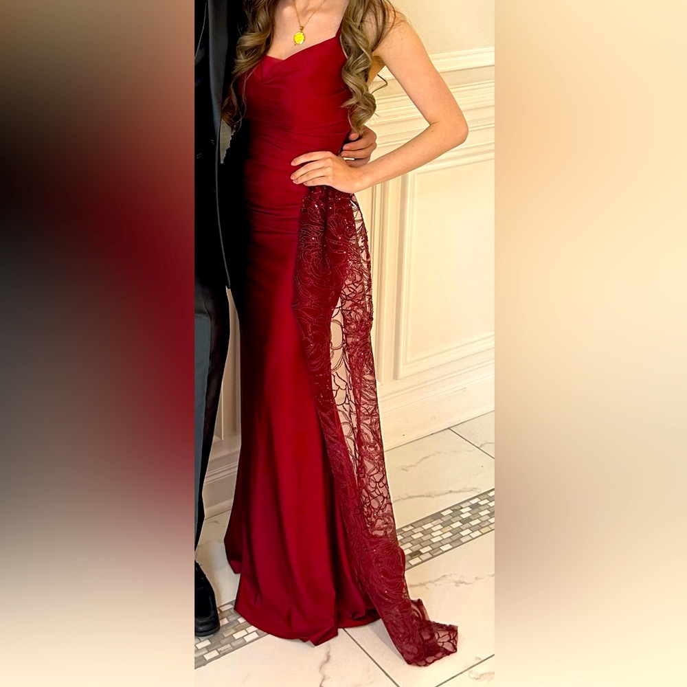 Deep Red Evening Gown size 2
